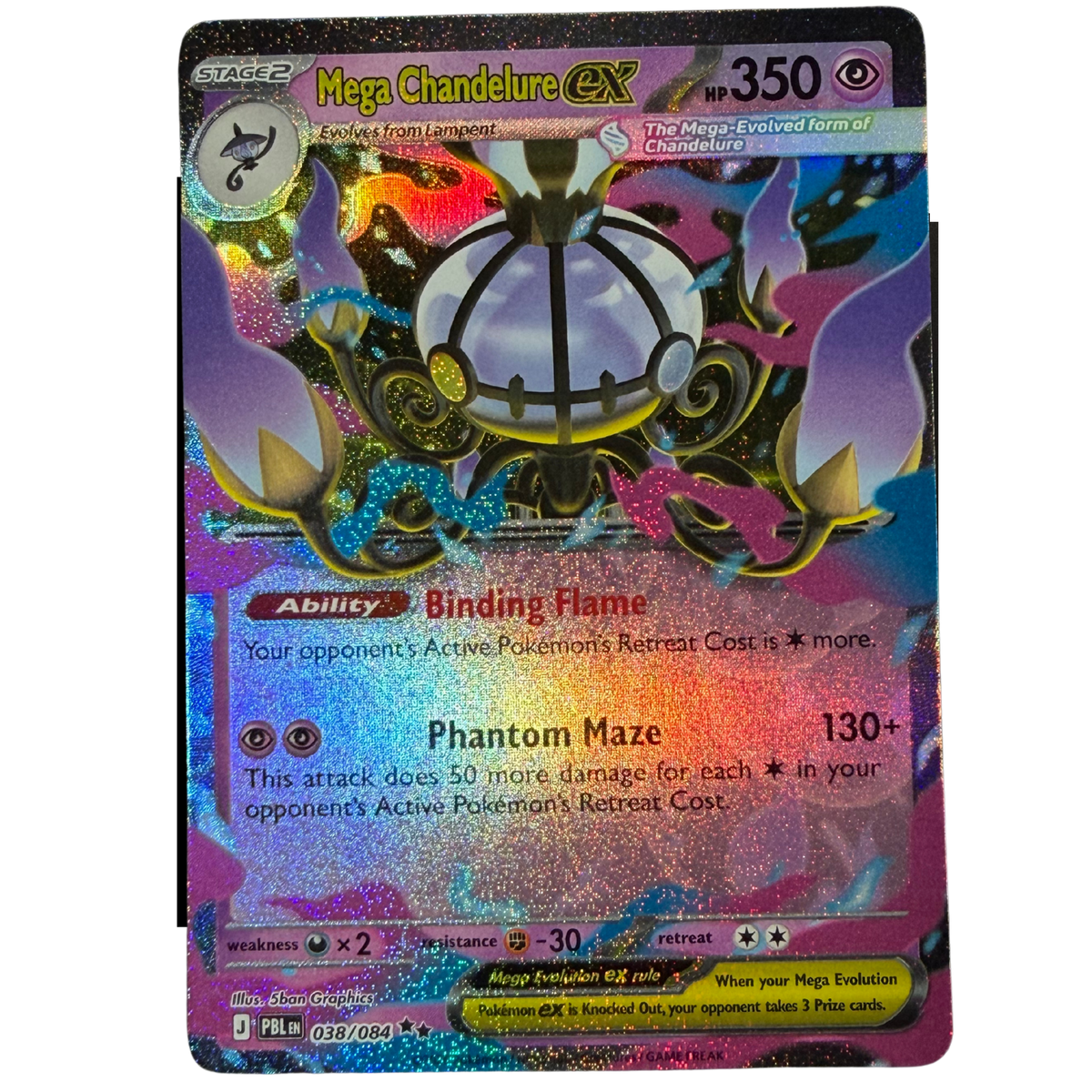 Mega Chandelure ex 038/084 PBL (2026)