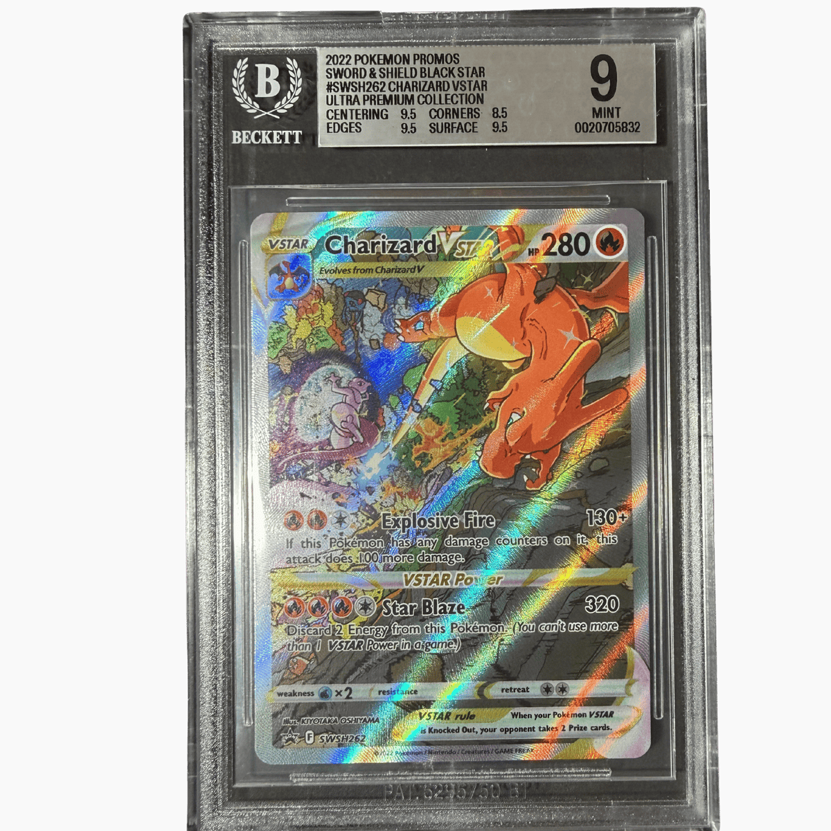 Beckett (BGS 9, Mint) Charizard VSTAR SWSH262