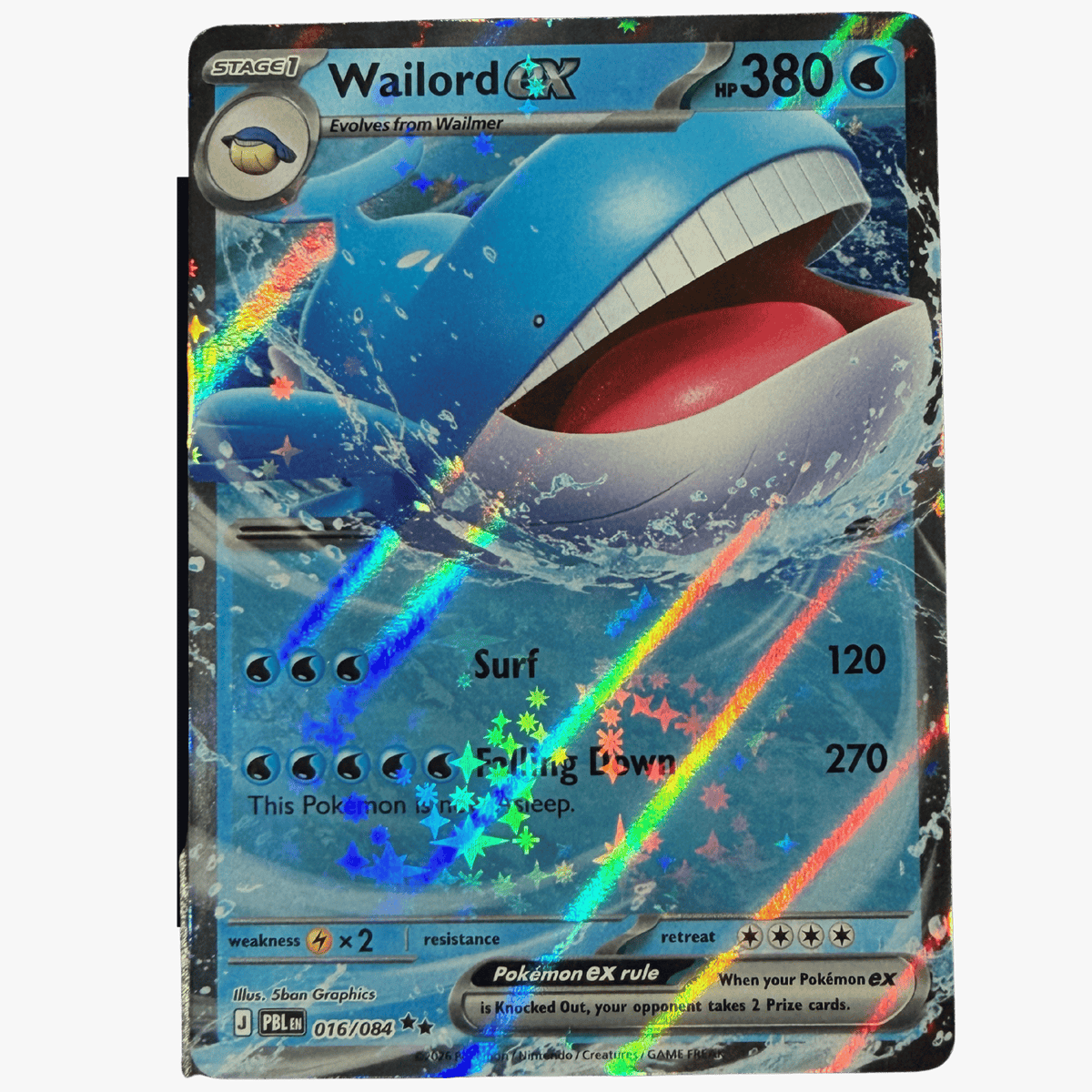 Wailord ex 016/084 PBL (2026)
