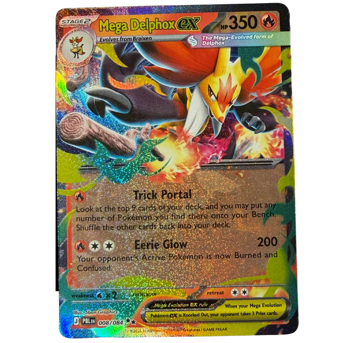 Mega Delphox ex 008/084 PBL (2026)